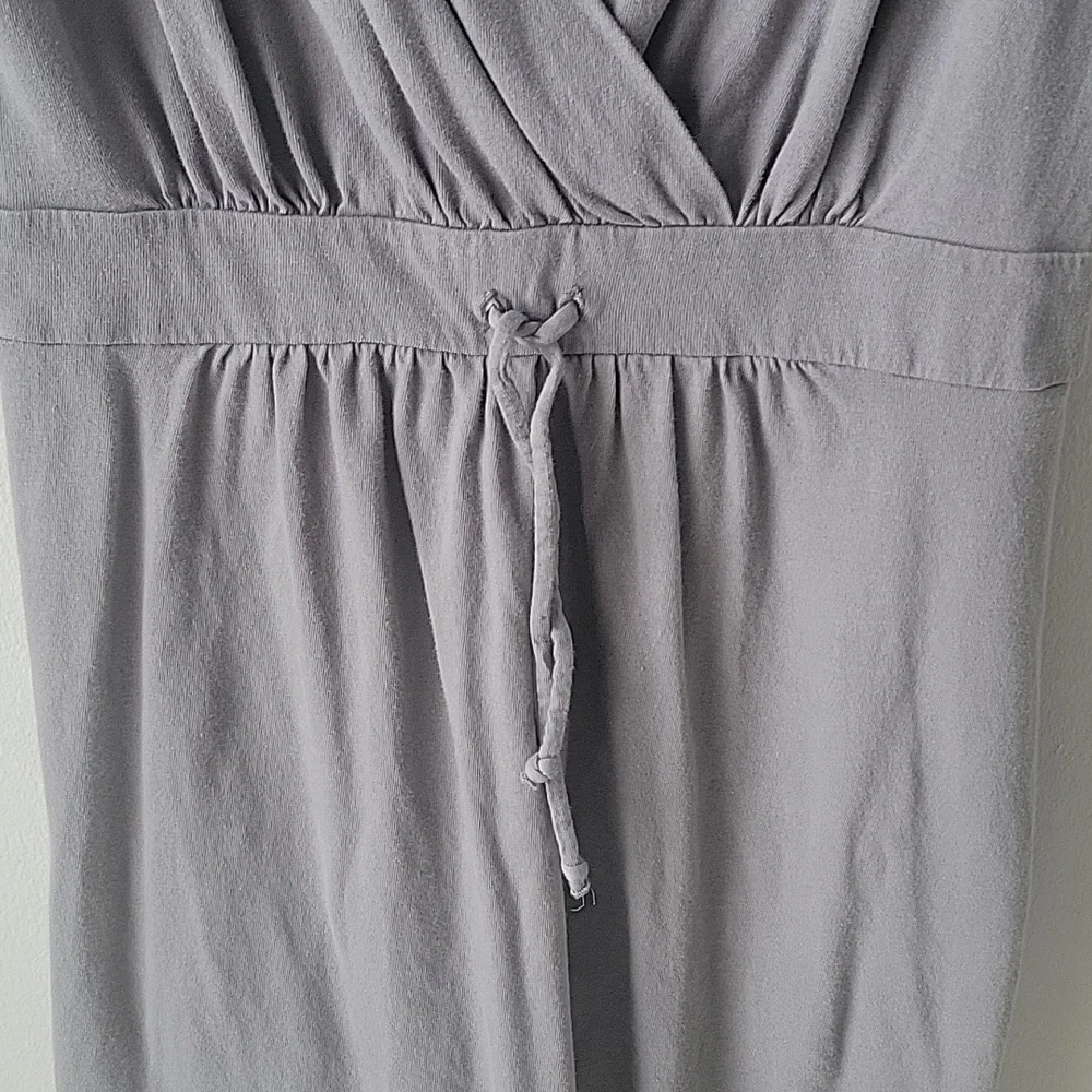 Old‎ Navy Swimsuit Cover Up Dress Women Small Gray Tie Waist Cotton